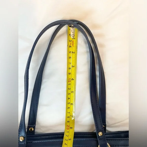 Tommy Hilfiger Red, White, and Blue Striped Tote Purse - Picture 9 of 10